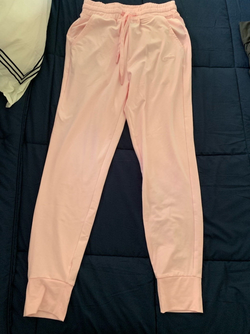 Comfrt Light Pink Track Joggers with Drawstring Waist size Extra Small